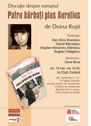 4 bărbați despre Patru bărbați plus Aurelius - Doina Ruști