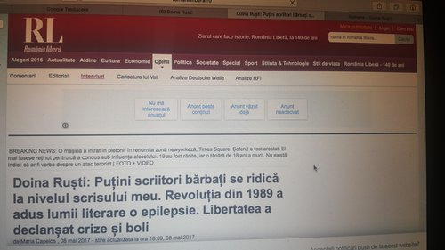 În România Liberă - Doina Ruști